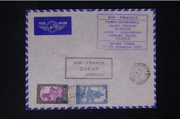 SOUDAN - Enveloppe De Bamako Pour Dakar Par Vol D'Essai En 1937 - L 145132 - Covers & Documents