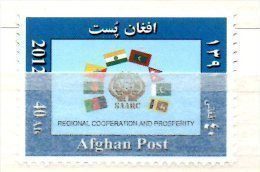 Afghanistan 2012 Regional Cooperation And Prosperity SAARC Economy Economie Wirtschaft Drapeaux Flags Flaggen - Afganistán