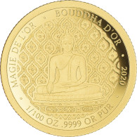 Monnaie, République Du Congo, Bouddha D'or, 100 Francs CFA, 2020, FDC, Or - VR-Rep. Kongo - Brazzaville