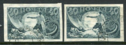 RUSSIA 1921 Definitive 40 R. Upright And Sideways Watermarks Used  Michel 155X+Y - Used Stamps