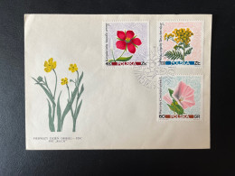 ENVELOPPE POLOGNE COVER POLSKA / FLEURS FLOWERS 1993 - Lettres & Documents