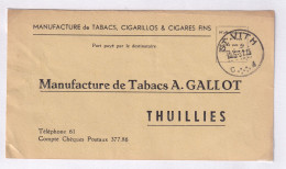 717/39 -- CANTONS DE L'EST - Carte Port Payé Destinataire ST VITH 1951 Vers Tabacs Gallot à THUILLIES - Zonder Portkosten