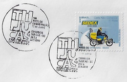 Brazil 2010 Cover With Comemmorative Cancel 150 Years Of Tijucas City - Covers & Documents