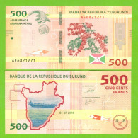 BURUNDI 500 FRANCS 2018  P-50(2)  UNC - Burundi