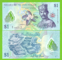 BRUNEI 1 DOLLAR 2011 P-35a UNC - Brunei