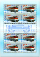 Slovakia 2022 Locomotive Factory Zvolen 150 Ann Train Sheetlet Of 8 Stamps And Label Mint - Blocs-feuillets