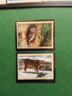 UNO UN Genf 2001 Gefährdete Arten Mi 409/12** Nur Die Säuger 2v** Im Angebot - Unused Stamps