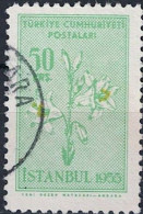 Türkei Turkey Turquie - Madonnenlilien (Lilium Candidum) (MiNr: 1426) 1955 - Gest Used Obl - Gebruikt