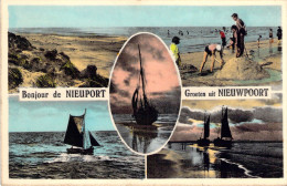 RBELGIQUE - NIEWPORT - Bonjour De Nieuport - Carte Postale Ancienne - Nieuwpoort