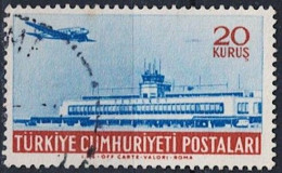 Türkei Turkey Turquie - Flugzeug Douglas DC 3 über Flugplatz Yeşilköy (MiNr: 1405) 1954 - Gest Used Obl - Oblitérés