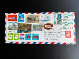 JAPAN NIPPON 1969 AIR MAIL LETTER TAKASAKI TO HELMSTEDT GERMANY 18-08-1969 - Storia Postale