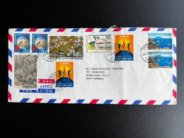 JAPAN NIPPON 1969 AIR MAIL LETTER TAKASAKI TO HELMSTEDT GERMANY 24-03-1969 - Cartas & Documentos