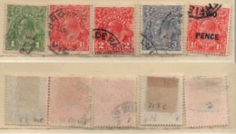 Australien 1926-1930 George V MiNr.: 70XC, 71XCI, 74CII, 75CII, 93 Gestempelt Australia Used - Oblitérés