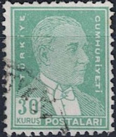 Türkei Turkey Turquie - Atatürk (MiNr: 1385) 1954 - Gest Used Obl - Usati