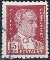 Türkei Turkey Turquie - Atatürk (MiNr: 1383) 1954 - Gest Used Obl - Oblitérés