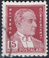 Türkei Turkey Turquie - Atatürk (MiNr: 1383) 1954 - Gest Used Obl - Used Stamps