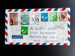JAPAN NIPPON 1971 AIR MAIL LETTER NAGOYA TO HELMSTEDT GERMANY 25-07-1971 - Lettres & Documents