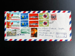 JAPAN NIPPON 1968 AIR MAIL LETTER TAKASAKI TO HELMSTEDT GERMANY 19-11-1968 - Storia Postale