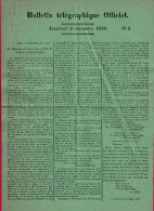 BULLETIN TELEGRAPHIQUE N°2 TOURS LE 2 DECEMBRE 1870 LEON GAMBETTA LETTRE COVER - Krieg 1870