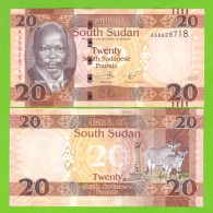 SOUTH SUDAN 20 POUNDS 2017 P-13c UNC - Südsudan