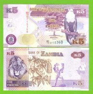 ZAMBIA 5 KWACHA 2012 P-50a UNC - Zambie