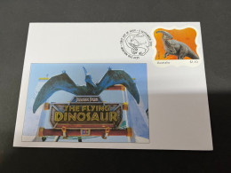 17-7-2023 (2 S 27) The Flying Dinosaur (with OZ Dinosaur Stamp & Postmark) - Storia Postale