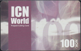 Norway - PPC-09VIII-28 - Prepaid Card - ICN World  Phonecard 100 NOK - Norvège