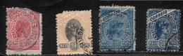 BRAZIL Scott # 160, 161, 118 Used - Hinge Remnant - Faults - Used Stamps