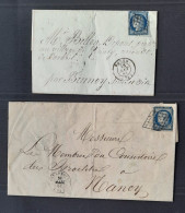 France 1850 N°4  2 Lettres Touchées  Cote 140€ - 1849-1850 Ceres
