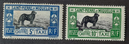 Saint Pierre Et Miquelon 1932 Taxe N°21/22  *TB - Segnatasse