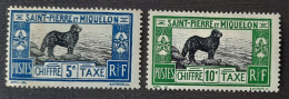 Saint Pierre Et Miquelon 1932 Taxe N°21/22  *TB - Impuestos