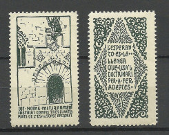 SPAIN Espana 1914 Barcelona ESPERANTO Vignettes Poster Stamps MNH - Esperanto