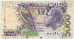 SAINT THOMAS & PRINCE - 5000 DOBRAS - 22.10.1996 - P. 65.a - Prefix AA - Rei Amador - 5.000 - Sao Tome And Principe