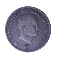 Royaume D'Italie - Napoléon Ier 5 Lire 1812 Milan - Napoleonic