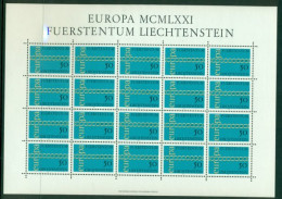 LIECHTENSTEIN 1971 Mi 545 Mini Sheet** Europa CEPT [LA1143] - 1971