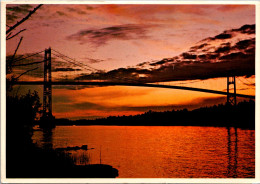 Canada Ontario Sunset On The Thousand Islands Showing The 1000 Islands Ivy Lea Bridge - Thousand Islands