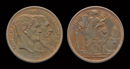 Belgium Bronze Medaille 50 Years Of Belgium Independance - Ohne Zuordnung