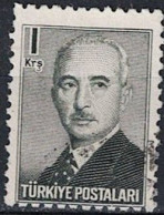 Türkei Turkey Turquie - Ismet İnönü, 2. Staatspräsident (MiNr: 1203) 1948 - Gest Used Obl - Usados