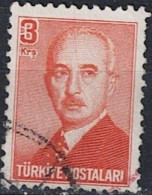 Türkei Turkey Turquie - Ismet İnönü, 2. Staatspräsident (MiNr: 1205) 1948 - Gest Used Obl - Usati