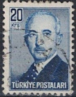 Türkei Turkey Turquie - Ismet İnönü, 2. Staatspräsident (MiNr: 1211) 1948 - Gest Used Obl - Usati