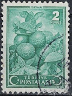 Türkei Turkey Turquie - Apfelsinen (Citrus Sinensis) (MiNr: 1117) 1942 - Gest Used Obl - Gebruikt