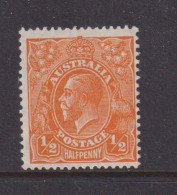 AUSTRALIA - 1926-30 George V 1/2d Watermark Multiple Crown Over A  Hinged Mint - Mint Stamps