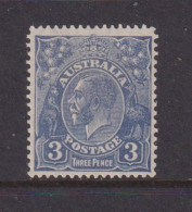 AUSTRALIA - 1926-30 George V 3d Watermark Multiple Crown Over A  Hinged Mint - Nuevos