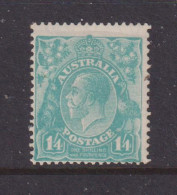 AUSTRALIA - 1926-30 George V 1s4d Watermark Multiple Crown Over A  Hinged Mint - Mint Stamps