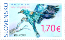 Slovakia 2019 Europa CEPT Rare Birds Perforated Stamp Mint - 2019