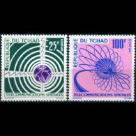 CHAD 1963 - Scott# 88-9 Space Communications Set Of 2 LH - Tchad (1960-...)