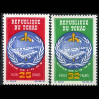 CHAD 1966 - Scott# 126-7 WHO New HQ. Set Of 2 MNH - Tchad (1960-...)