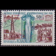 CHAD 1968 - Scott# 154 Hydrological Decade Set Of 1 CTO - Tchad (1960-...)