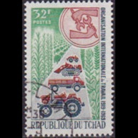 CHAD 1969 - Scott# 180 ILO 50th. Set Of 1 CTO - Tchad (1960-...)