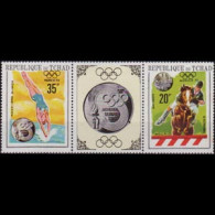 CHAD 1970 - Scott# 228B Olympics Set Of 2 MNH Btw.pef.folded - Tchad (1960-...)